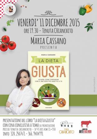 Presentazione del mio libro - La dieta Giusta